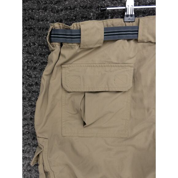 Duluth Trading Pants Mens 2XL x 30 Khaki Dry On The Fly Cargo Belted Outdoor - Picture 13 of 15